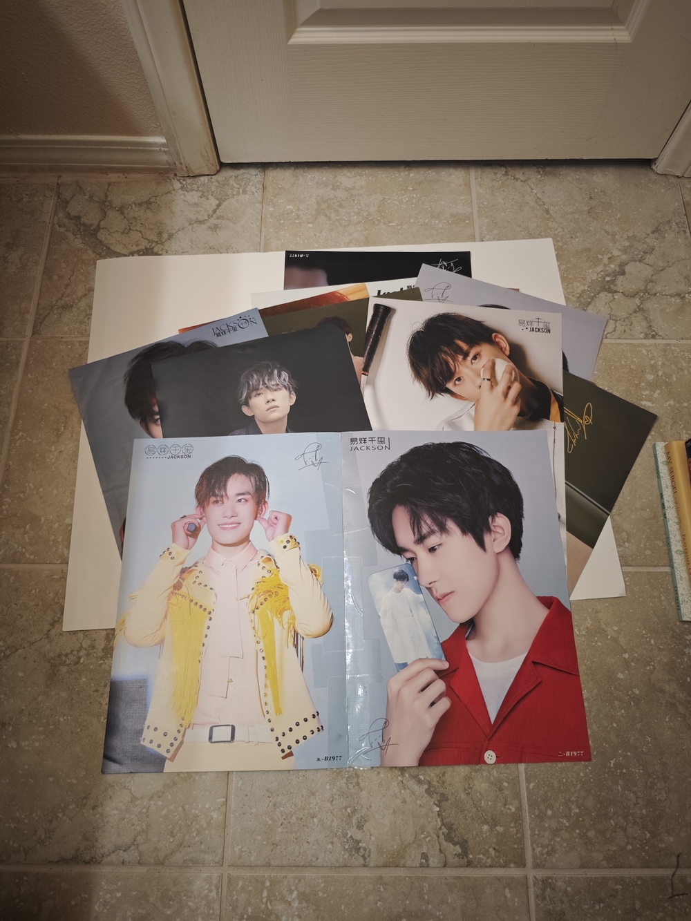 Signed Celebrity Photo Poster Bundle - Colorful Fan Set